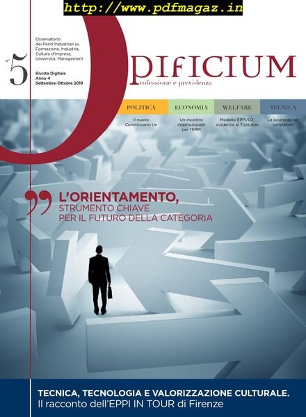 Opificium – Settembre-Ottobre 2019 Cover