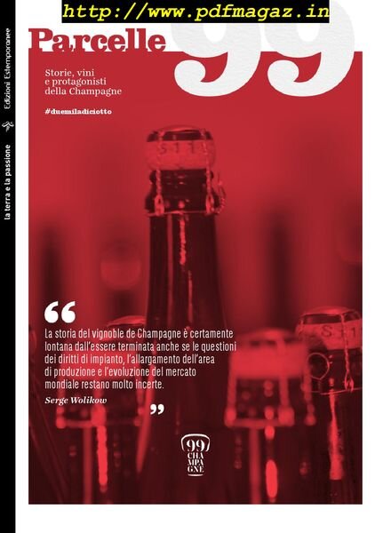 Parcelle99 Edizione Italiana – Numero 1, 2019 Cover