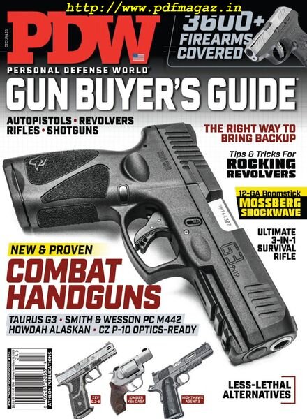 Personal Defense World – Issue 224 – Gun Buyer’s Guide – December 2019 – January 2020 Cover