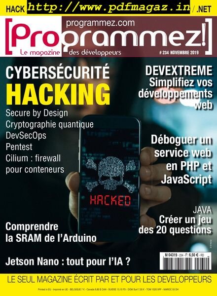 Programmez! – octobre 2019 Cover