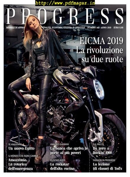 Progress – Novembre 2019 Cover