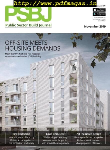 PSBJ Public Sector Building Journal – November 2019 Cover