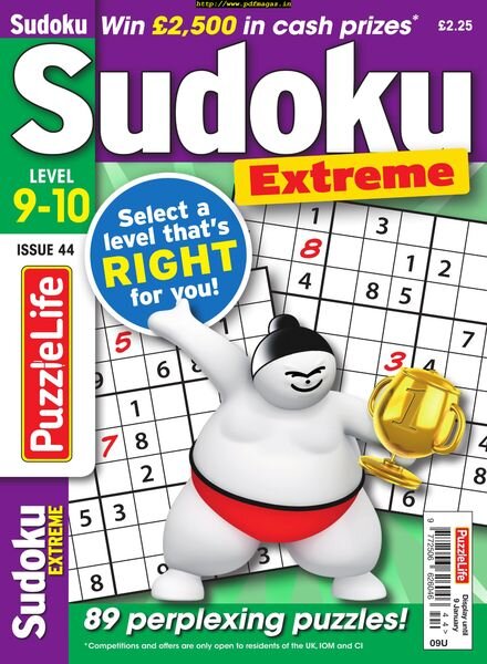 PuzzleLife Sudoku Extreme – December 2019 Cover
