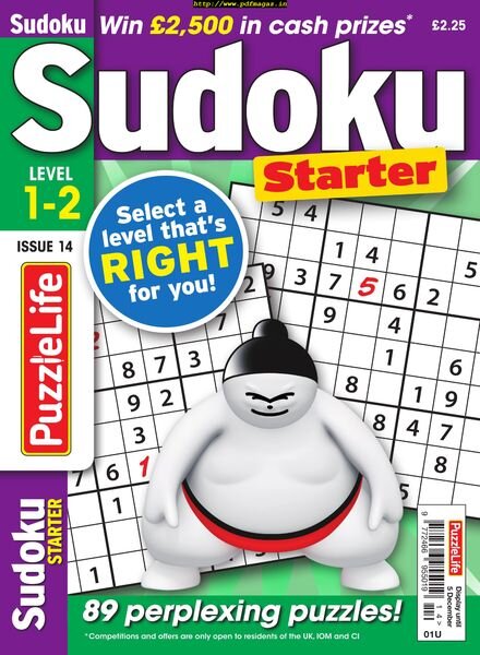 PuzzleLife Sudoku Starter – November 2019 Cover