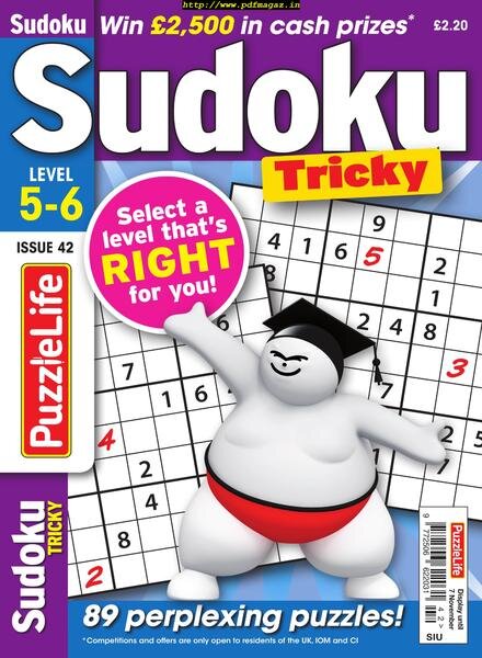 PuzzleLife Sudoku Tricky – October 2019 Cover