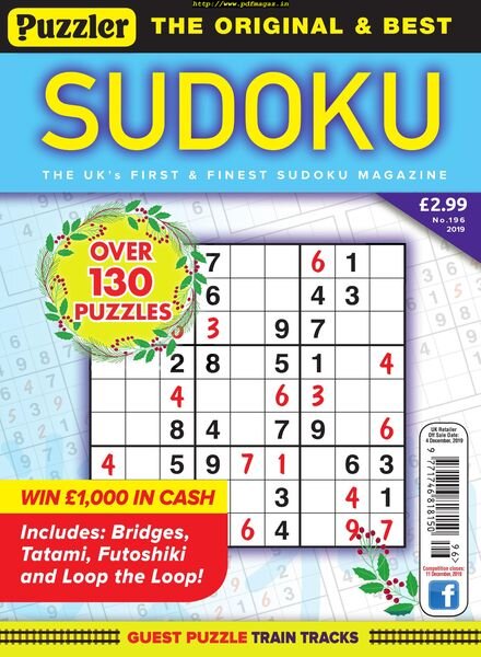 Puzzler Sudoku – November 2019 Cover