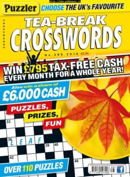 Puzzler Tea-Break Crosswords – October 2019