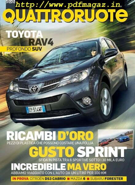 Quattroruote Italia – Aprile 2013 Cover