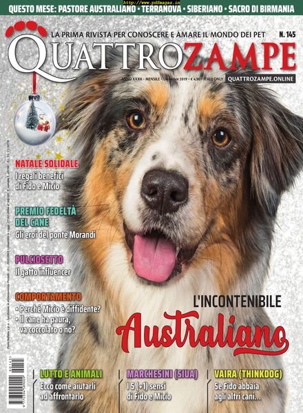 QuattroZampe – dicembre 2019 Cover