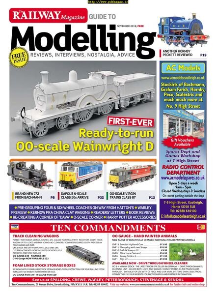 Railway Magazine Guide to Modelling – November 2019 Cover