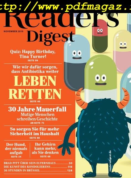 Reader’s Digest Germany – November 2019 Cover