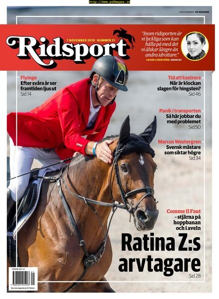 Ridsport – 07 november 2019 Cover