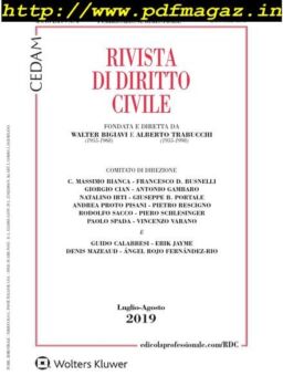 Rivista di Diritto Civile – Luglio-Agosto 2019