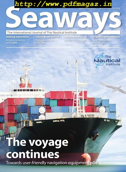Seaways – November 2019 Cover