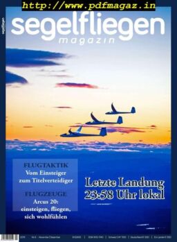 Segelfliegen – November-Dezember 2019