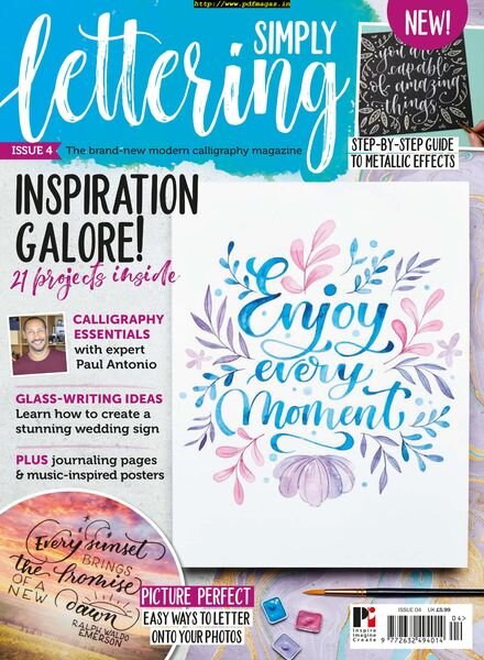 Simply Lettering – November 2019 Cover