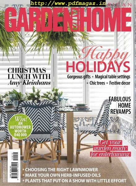 South African Garden and Home – December 2019 Cover