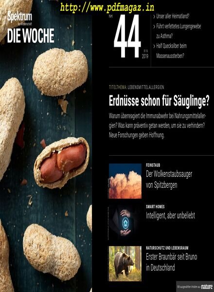Spektrum Die Woche – 01 November 2019 Cover