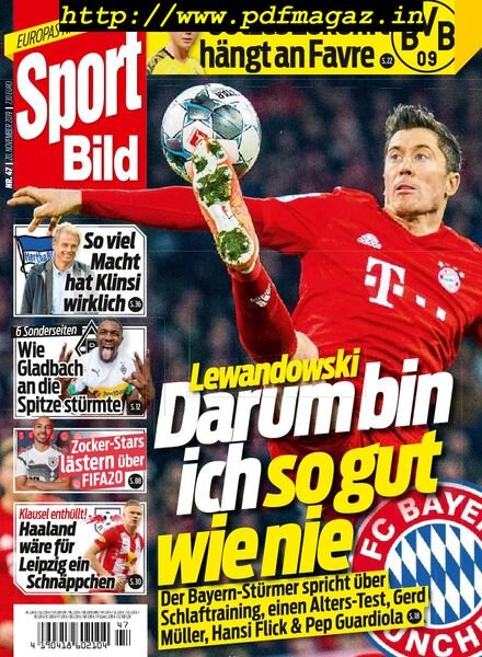 Sport Bild – 20 November 2019 Cover