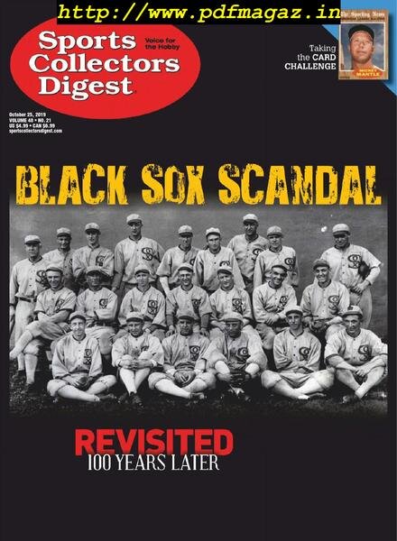 Sports Collectors Digest – October 25, 2019 Cover
