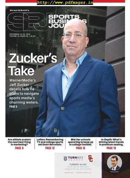 SportsBusiness Journal – 18 November 2019 Cover