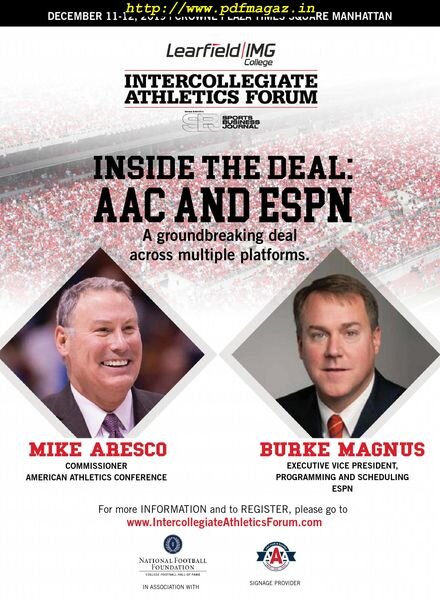 SportsBusiness Journal – 28 October 2019 Cover