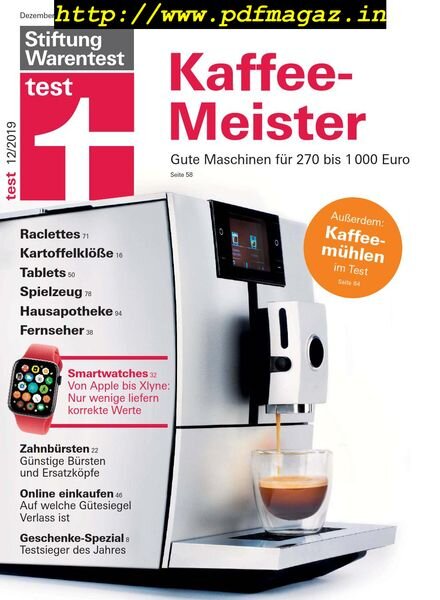 Stiftung Warentest Test – Dezember 2019 Cover