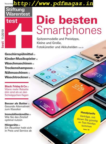 Stiftung Warentest Test – November 2019 Cover