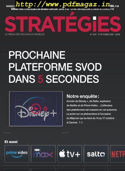 Strategies – 17 octobre 2019 Cover