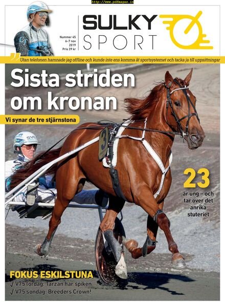Sulkysport – 06 november 2019 Cover