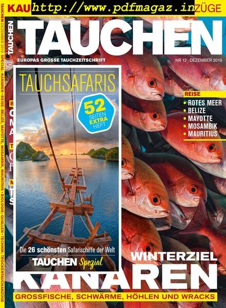 Tauchen – November 2019 Cover