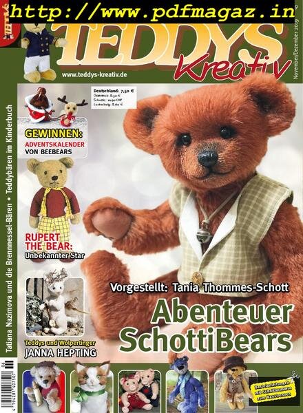 Teddys Kreativ – Dezember 2019 Cover