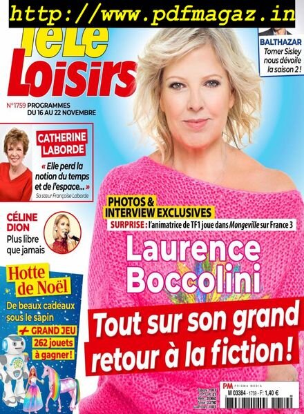 Tele Loisirs – 11 Novembre 2019 Cover