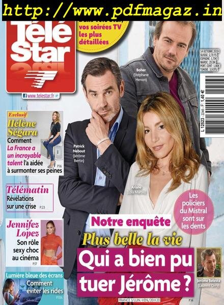 Tele Star – 14 octobre 2019 Cover