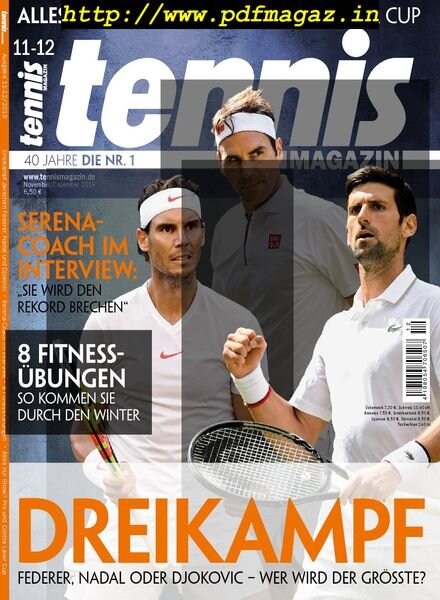 tennis – Oktober 2019 Cover