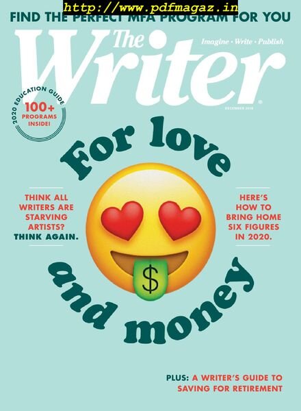 The Writer – December 2019 Cover