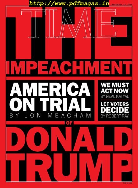 Time USA – November 18 2019 Cover