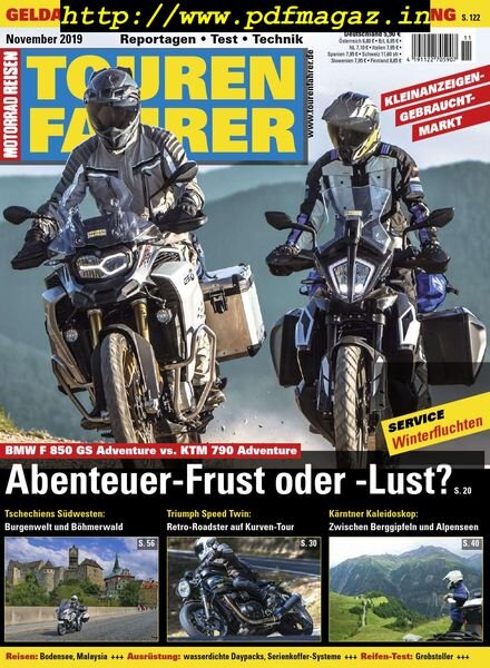 Tourenfahrer – November 2019 Cover