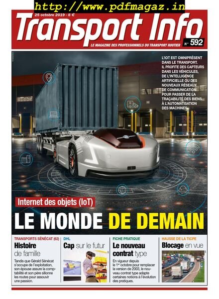Transport Info – 25 octobre 2019 Cover