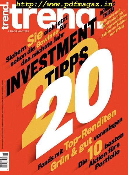 trend – 15 November 2019 Cover