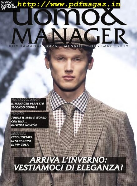 Uomo&Manager – Novembre 2019 Cover