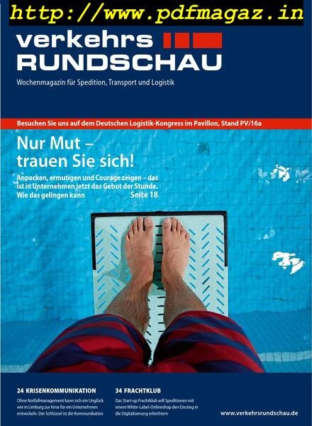VerkehrsRundschau – 15 Oktober 2019 Cover