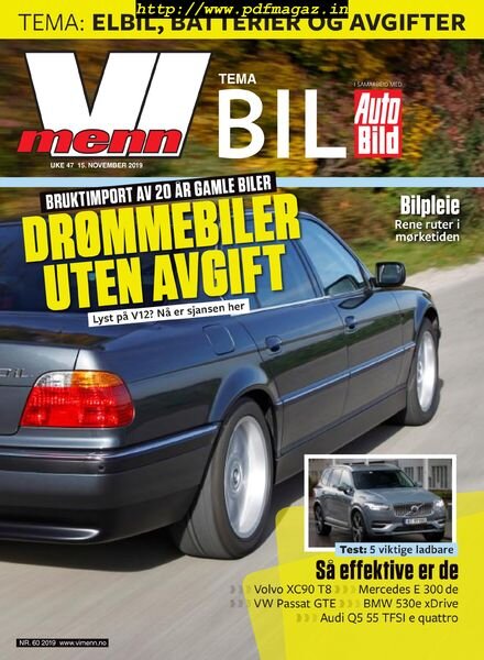 Vi Menn – 15 november 2019 Cover