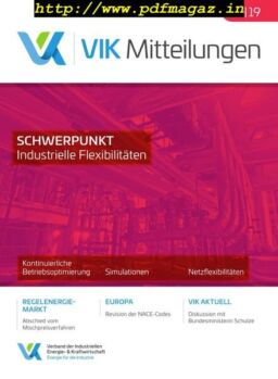 VIK-Mitteilung – November 2019
