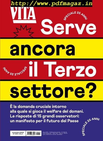 Vita – Novembre 2019 Cover