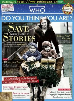 Who Do You Think You Are – December 2019
