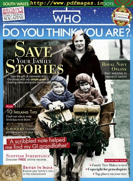 Who Do You Think You Are – December 2019 Cover