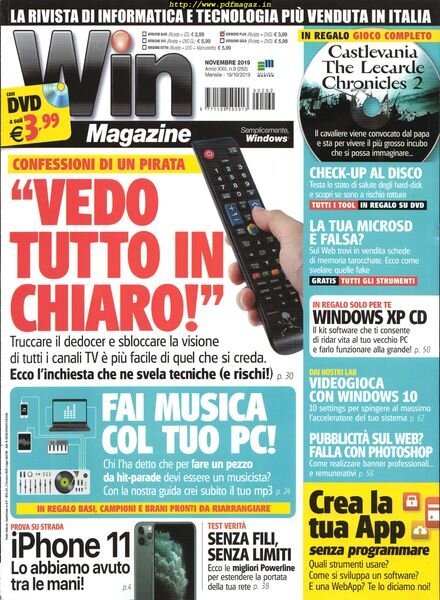 Win Magazine – Novembre 2019 Cover