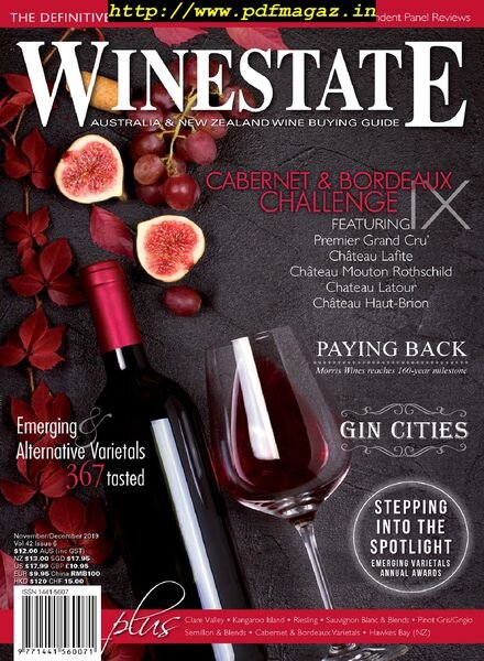 Winestate Magazine – November 2019 Cover