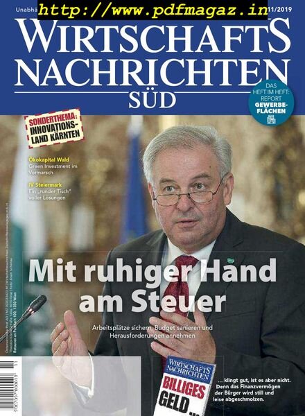 Wirtschaftsnachrichten Sud – November 2019 Cover